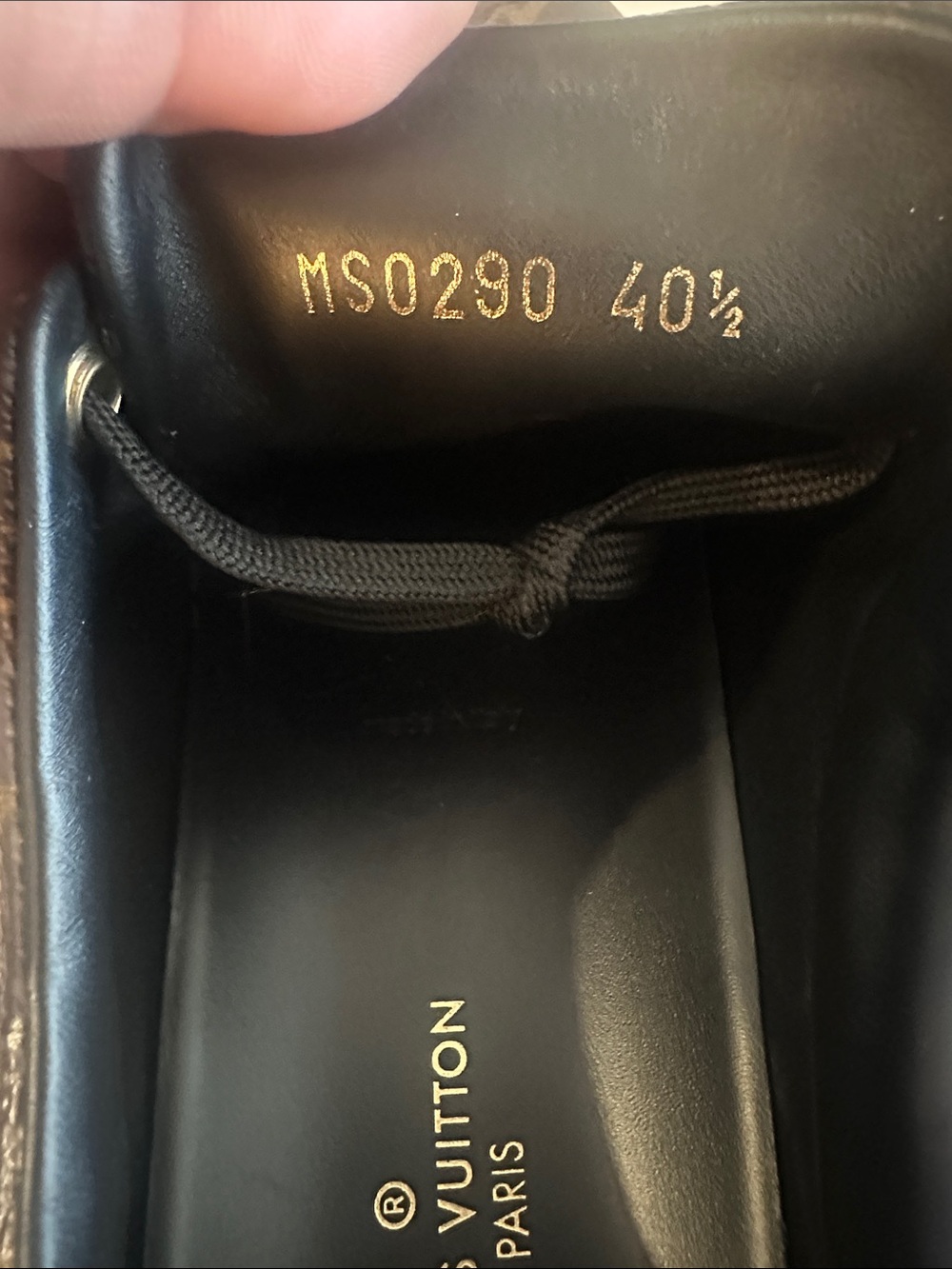 Louis Vuitton Brown Monogram Leather Low-Top Sneakers - Picture 8 of 9